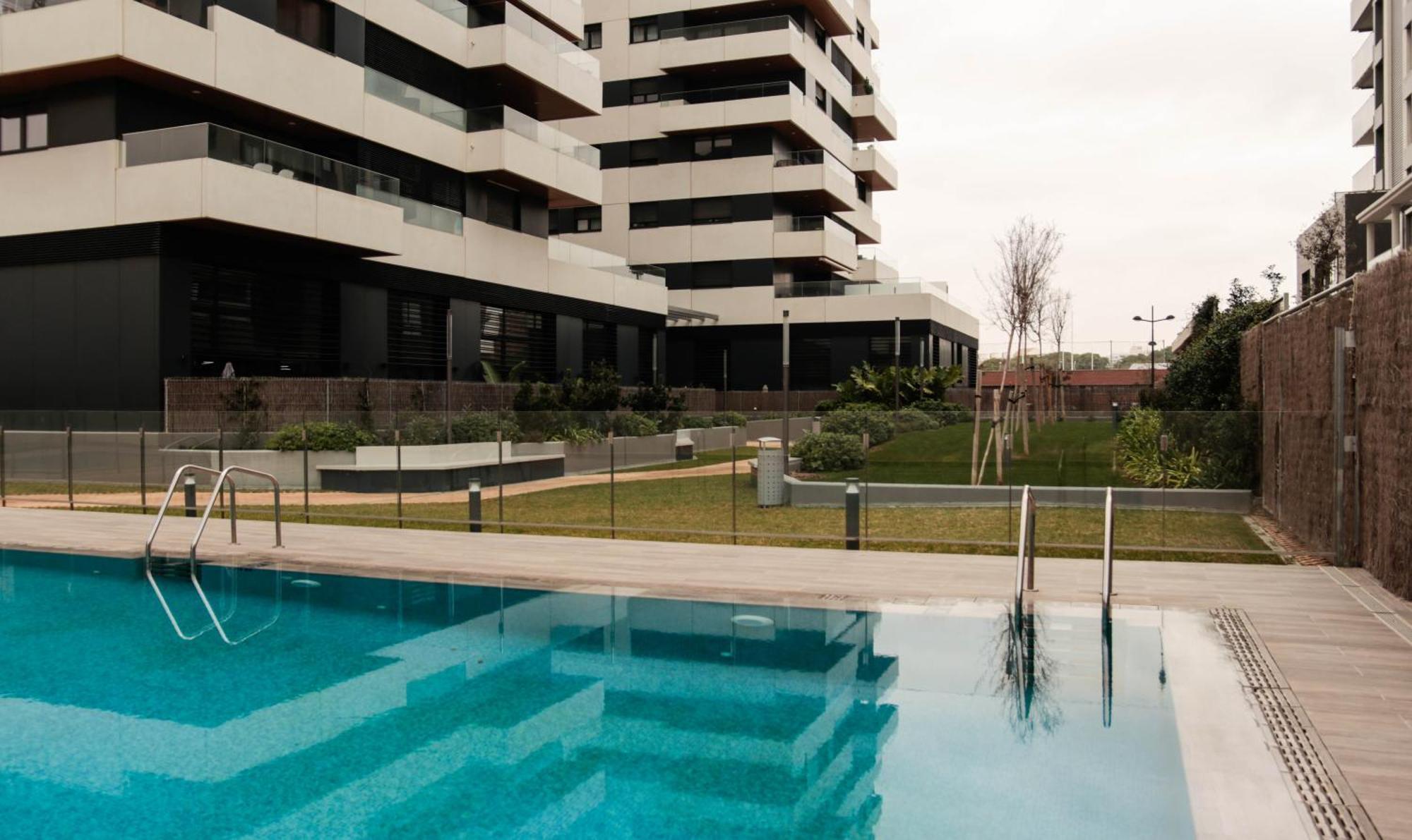 Espectacular Loft Piscina Y Terraza - Metro L10 - Las Ciencias - Ruzafa - Valencia Centro Buitenkant foto